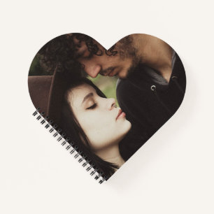 Custom Photo Heart Shaped Notebook