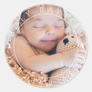 Custom Photo Holy Baptism Envelope Seal