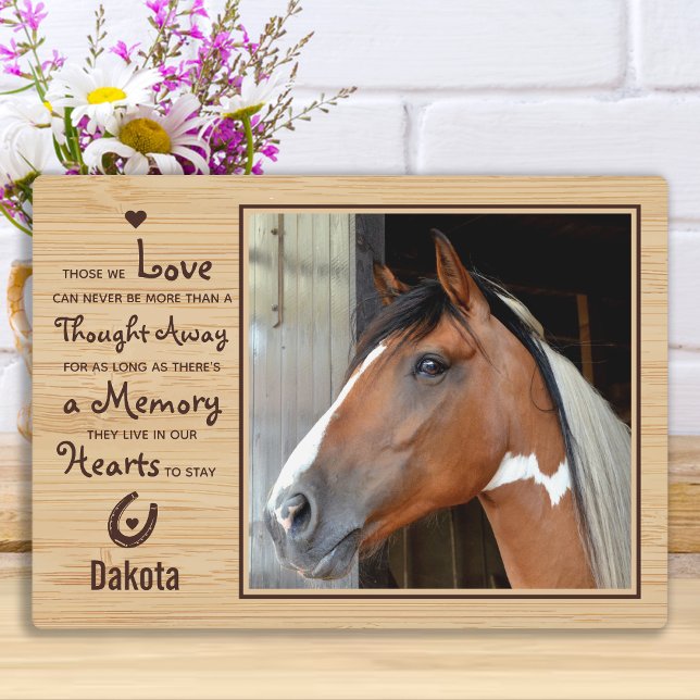 Custom Photo Horse Memorial Plaque (Creator Uploaded)