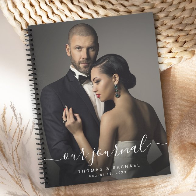 Custom Photo Husband and Wife Journal (A personalized journal for newlyweds to document their life together.)