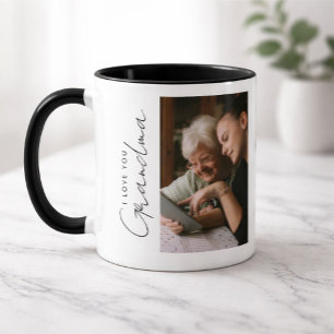 Custom Photo I love you Grandma Mug