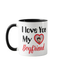 Custom Photo "I Love You My Boyfriend" Romance Mug
