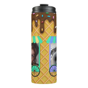 Custom Photo Ice Cream Waffle Cone Thermal Tumbler