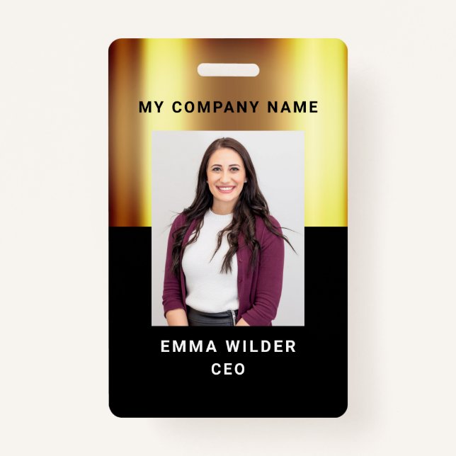 Custom Photo ID Badge (Front)
