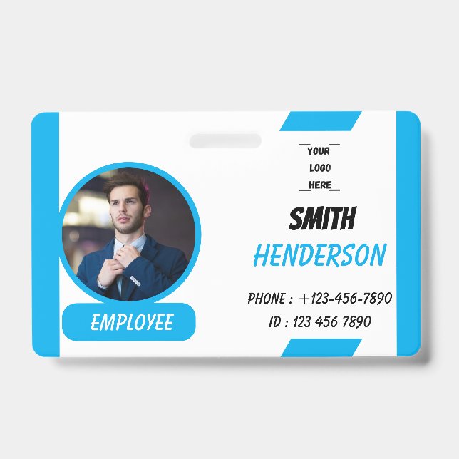  Custom Photo ID Card Badge Lanyard (Front)