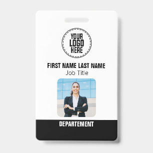 Custom Photo ID Personalised Name Tag For Business Badge