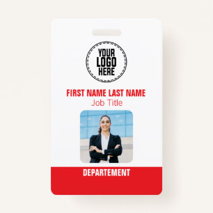 Custom Photo ID Personalized Name Tag For Business ID Badge