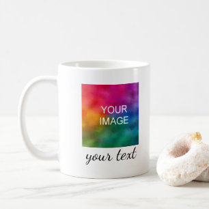 Custom Photo Image Calligraphy Text or Names Coffee Mug