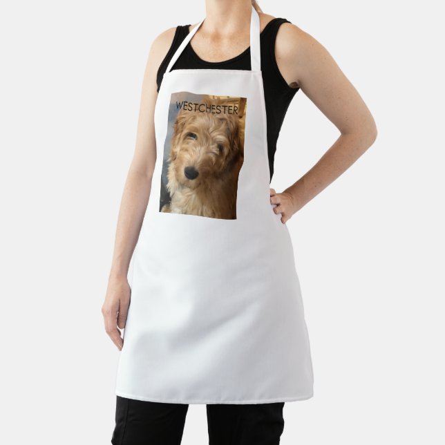 Custom photo image picture name text personalised  apron (Insitu)