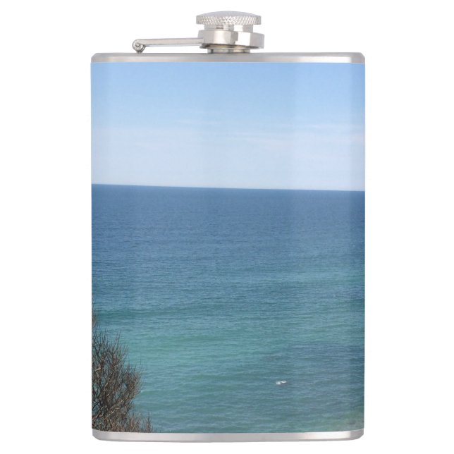 Custom photo image picture personalised hip flask (Front)