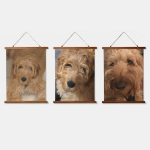 Custom photo image picture personalised vertical 3 hanging tapestry