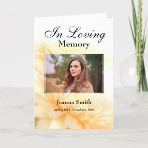 Custom Photo In Loving Memory Keepsake Card