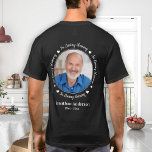 Custom Photo In Loving Memory Memorial Walk T-Shirt<br><div class="desc">Honour your loved one with a custom photo memorial T-shirt. This unique memorial keepsake is the perfect gift for yourself, family or friends to pay tribute to your loved one. We hope your memorial t-shirt will bring you peace, joy and happy memories. Quote "In Loving Memory". Customise with favourite photo,...</div>
