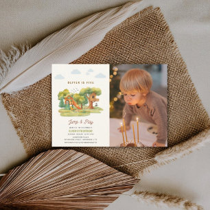 Custom photo, Indoor playground birthday party Invitation