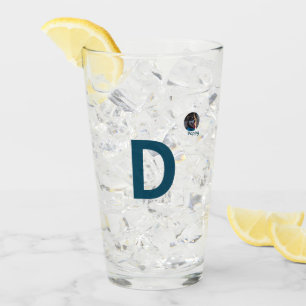Custom Photo & Initial Monogram Template Glass