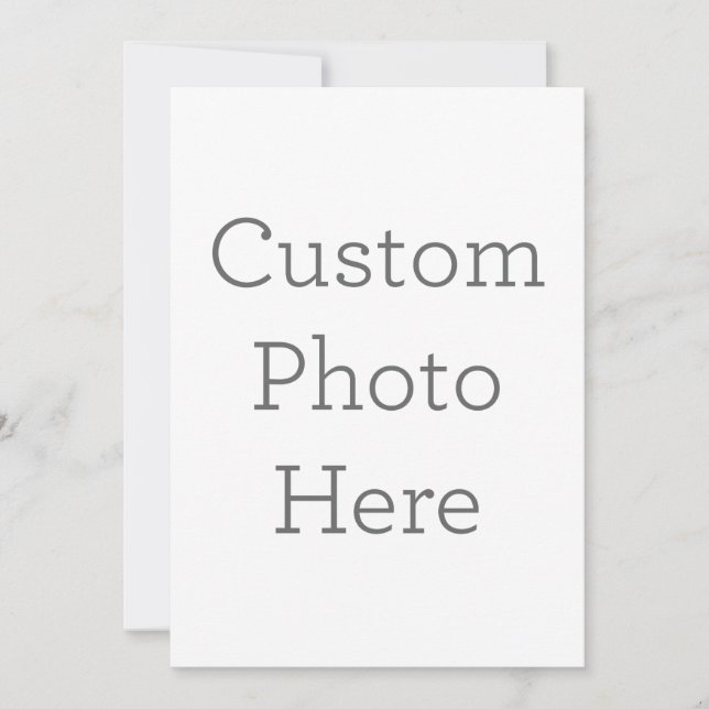 Flat Invitation, Size: 12.7 cm x 17.8 cm, Paper: Signature Matte, Envelopes: White (Front)