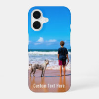 Custom Photo iPhone Case with Your Photos and Text