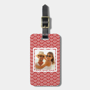 Custom Photo Japanese pattern Luggage Tag