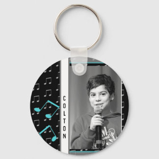 Custom Photo Karaoke Music Note Singing Design Key Ring