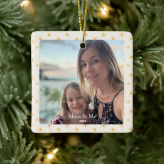 Custom Photo Keepsake | Mum and Me Gift | Memory Ceramic Ornament