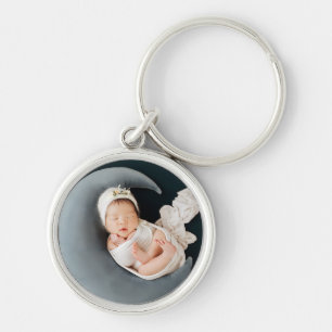 Custom photo keepsake precious baby key ring