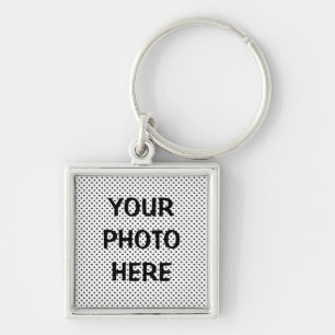 CUSTOM PHOTO KEY CHAIN TEMPLATE (SQUARE)