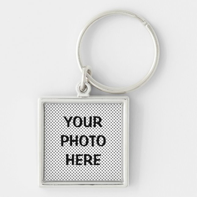 CUSTOM PHOTO KEY CHAIN TEMPLATE (SQUARE) (Front)