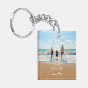 Custom Photo Keychain with Your Photos and Text