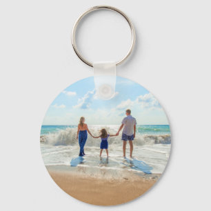 Custom Photo Keychain Your Family Design - Summer