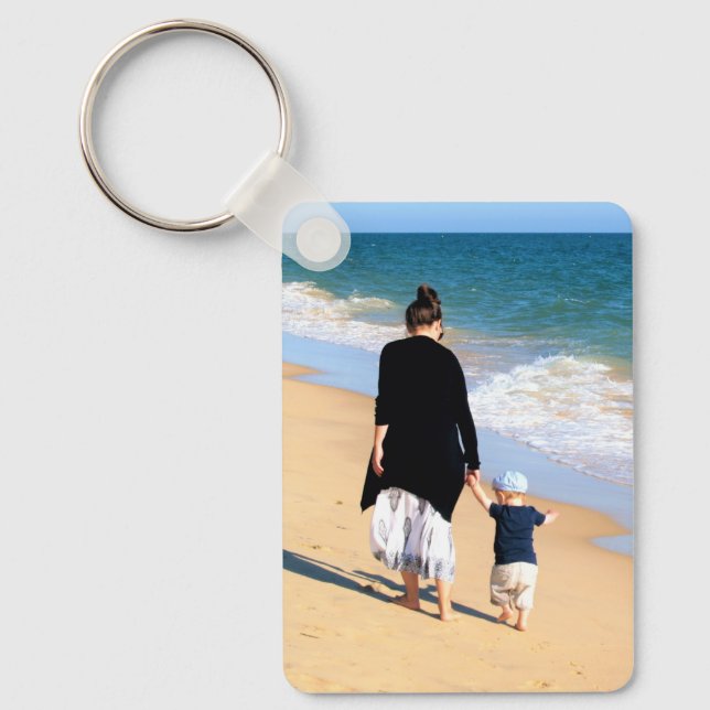 Custom Photo Keychain Your Family Photos Mum Gift (Front)