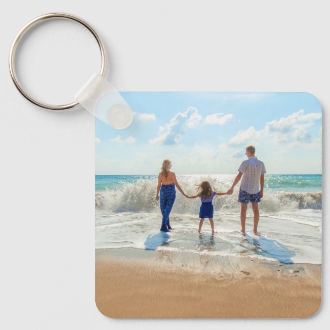 Custom Photo Keychain Your Own Design - Summer (Front)