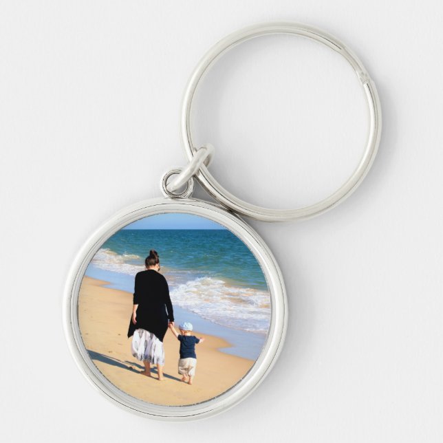 Custom Photo Keychain Your Photos - Best MOM (Front)