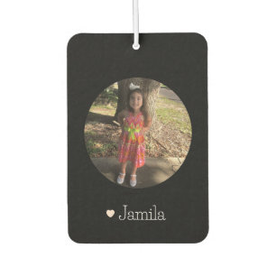 Custom Photo Kids Family Name Car Air Freshener