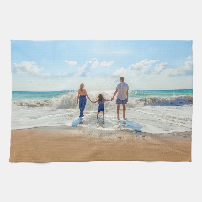 Custom Photo Kitchen Towel Design Your Own Photos (Horizontal)