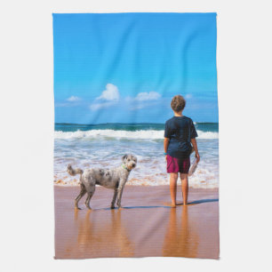 Custom Photo Kitchen Towel Your Pets Photos Gift