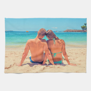 Custom Photo Kitchen Towel - Your Romantic Design
