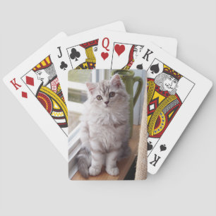 Custom Photo Kitten Playing Cards