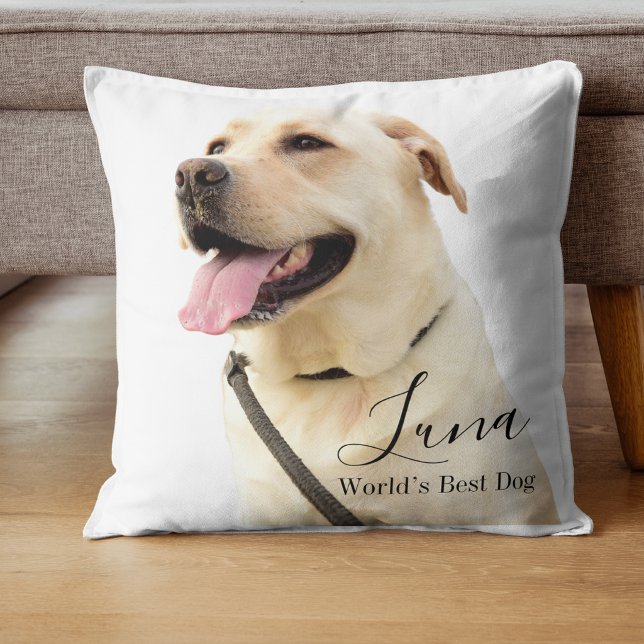 Custom Photo Labrador Retriever Personalised Cushion (Creator Uploaded)
