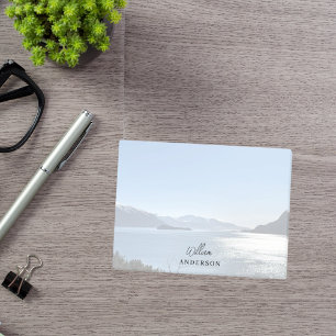 Custom photo landscape name script post-it notes