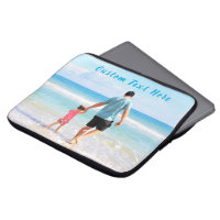 Custom Photo Laptop Sleeve Personalised Text