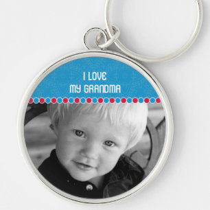 Custom Photo Large Premium  Keychain