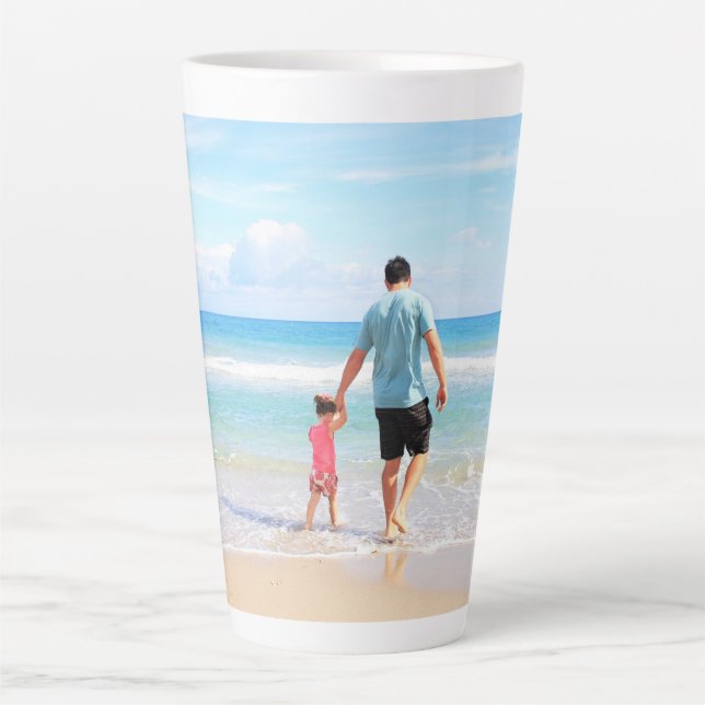 Custom Photo Latte Mug Personalised Gift (Front)