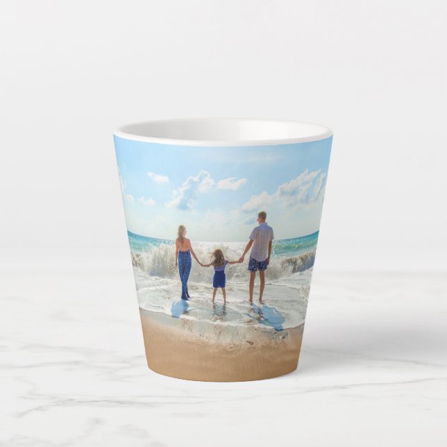 Custom Photo Latte Mug with Your Photos (Front)