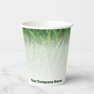 Custom Photo Lawn Care Service Promotional Paper Cups