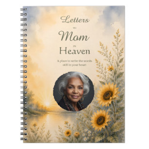 Custom Photo Letters to Mum in Heaven Memorial Notebook