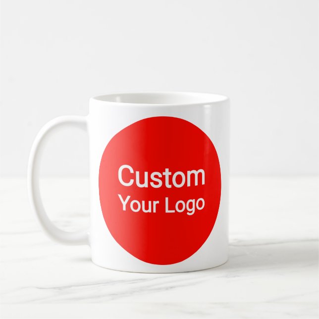 Custom Photo & Logo  | Personalized Coffee Mug (Left)