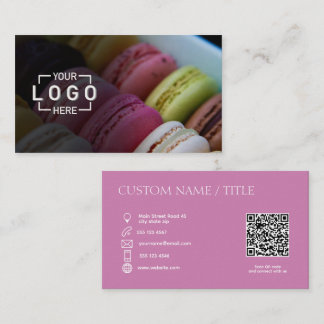 Custom Photo Logo QR code Business Card