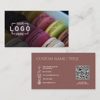 Custom Photo Logo QR code Business Card