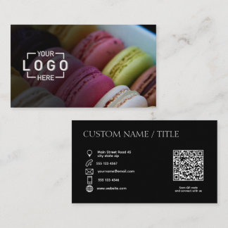 Custom Photo Logo QR code Business Card