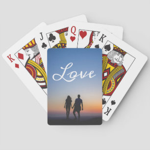 Custom Photo Love Girlfriend Boyfriend Script Playing Cards